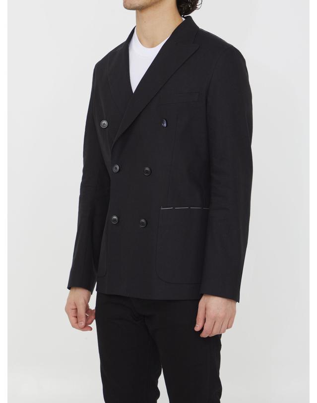 토넬로 [해외직구] 23 S/S 토넬로 더블브레스티드 스트레치 자켓 06GW0503306U990 B0020170403 착용컷