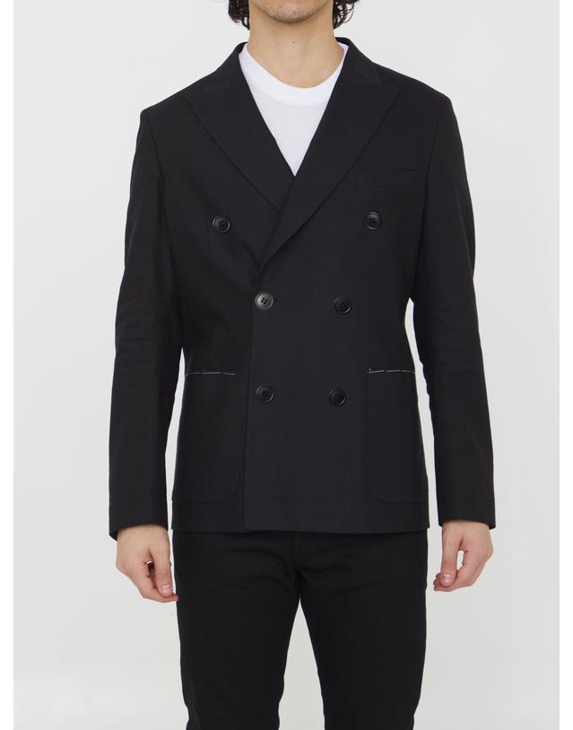 토넬로 [해외직구] 23 S/S 토넬로 더블브레스티드 스트레치 자켓 06GW0503306U990 B0020170403 착용컷