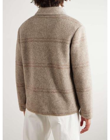 [해외직구] 26 S/S 로로 피아나 ALTA BADIA 스트라이프 야크 울 오버셔츠 FAQ2038 B0081931548