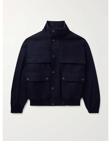 [해외직구] 26 F/W 로로 피아나 TRISTAR 울 & 캐시미어블렌드 플란넬 봄버 자켓 FAO3113 B0081441037