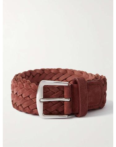 [해외직구] 26 F/W 로로 피아나 4CM 우븐 스웨이드 벨트 FAL6258 B0081116410
