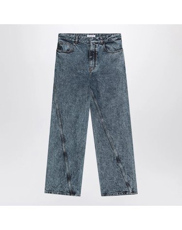 [해외직구] 25 S/S 알라이아 트위스트 스톤워시 데님 진 AA9P1161T535ADE-524 B0052048667