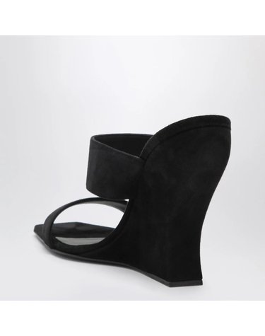 [해외직구] 26 S/S 알라이아 웨이브 뮬 인 블랙 스웨이드 AA3S3005C0H53SUE-999 B0052046950
