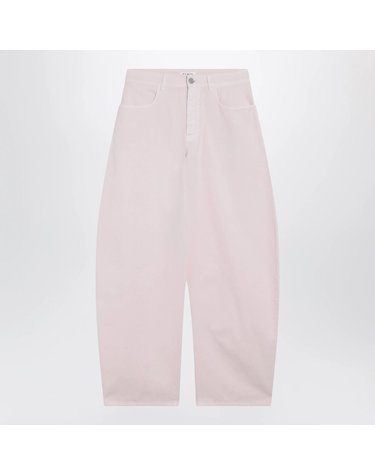 [해외직구] 26 F/W 알라이아 ROUNDED 하이라이즈 코튼 데님 진 인 페일 로즈 AA9P1215D028DDE-416 B0052182098