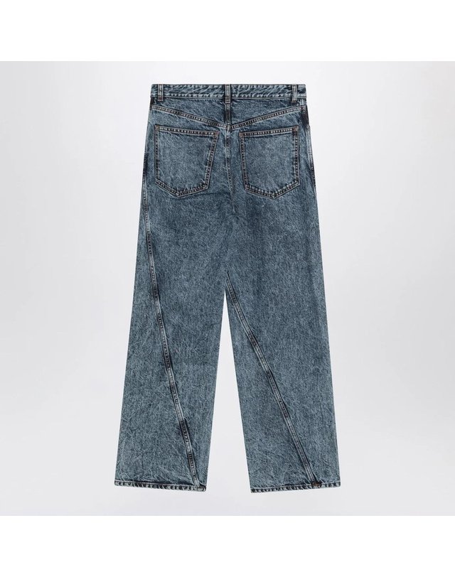 알라이아 [해외직구] 25 S/S 알라이아 트위스트 스톤워시 데님 진 AA9P1161T535ADE-524 B0052048667 착용컷