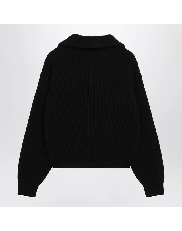 알라이아 [해외직구] 26 F/W 알라이아 블랙 울 & 캐시미어 트러커 스웨터 AA9G0147K276DWO-995 B0052363321 착용컷