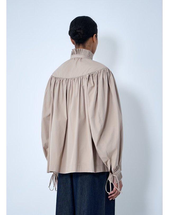 드리스 반 노튼 [해외직구] 26 S/S 드리스 반 노튼 GATHERED 넥 블라우스 261-130716-3314 101 B0111963594 착용컷