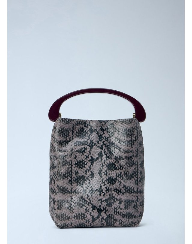 드리스 반 노튼 [해외직구] 26 F/W 드리스 반 노튼 SNAKEEMBOSSED 레더 탑 핸들 백 262-131506-0305 811 B0112310630 착용컷