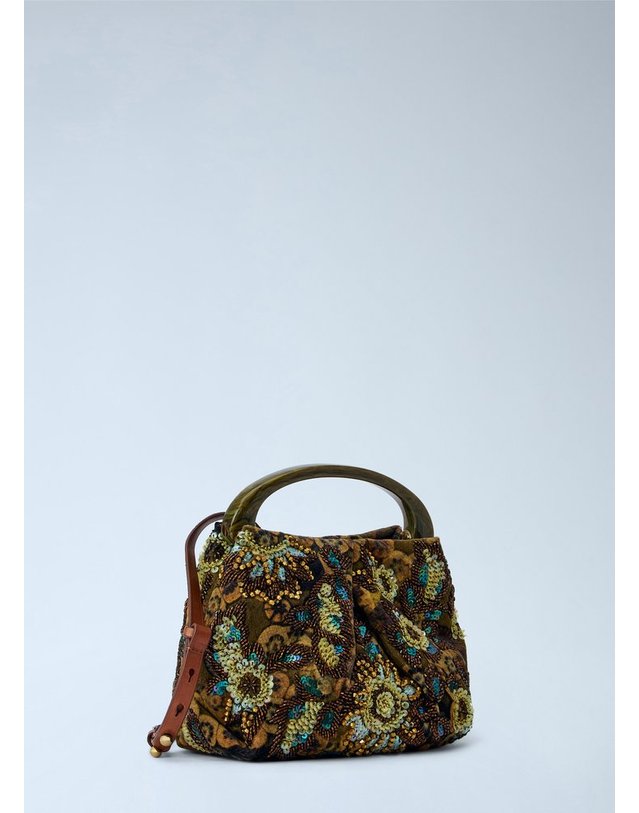 드리스 반 노튼 [해외직구] 26 F/W 드리스 반 노튼 CRISP 메탈릭 크로스바디 백 262-131509-4300 606 B0112326499 착용컷