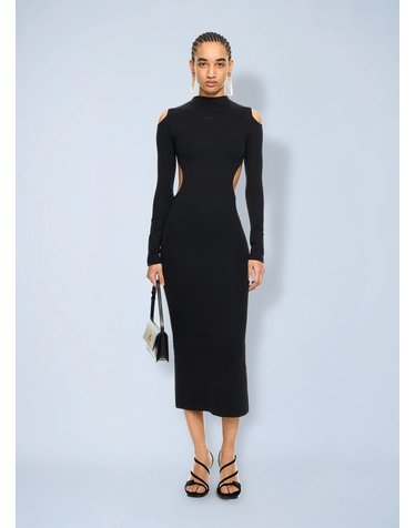 [해외직구] 26 S/S 오프화이트 SLEEK 메테오 드레스 2DB56JS26JER001W009 B0112280557