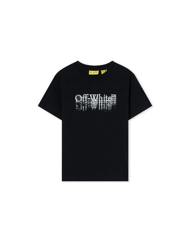 [해외직구] 오프화이트 빅 BOOKISH 스탬프 쇼츠 슬리브 티셔츠 (KIDS 상품) 44BAA002F26J00100BLACK B0302331650