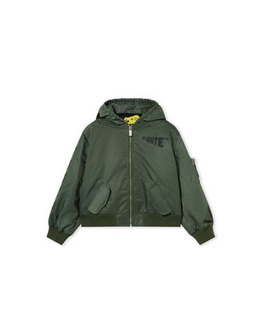 [해외직구] 오프화이트 로고 디아고날 후드 봄버 자켓 (KIDS 상품) 44BEH005F26F00130PINEGROVE B0302331655