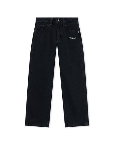 [해외직구] 오프화이트 디아고날 MARKER 데님 팬츠 (KIDS 상품) 44BYA005F26D0010RAWBLACK B0302331657