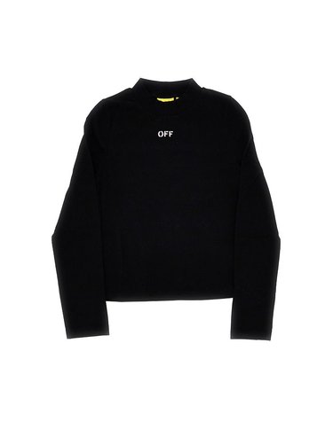 [해외직구] 26 F/W 오프화이트 오프 스탬프 저지 터틀넥 탑 KIDS (KIDS 상품) 44GAB00AF26J001001 B0132361287