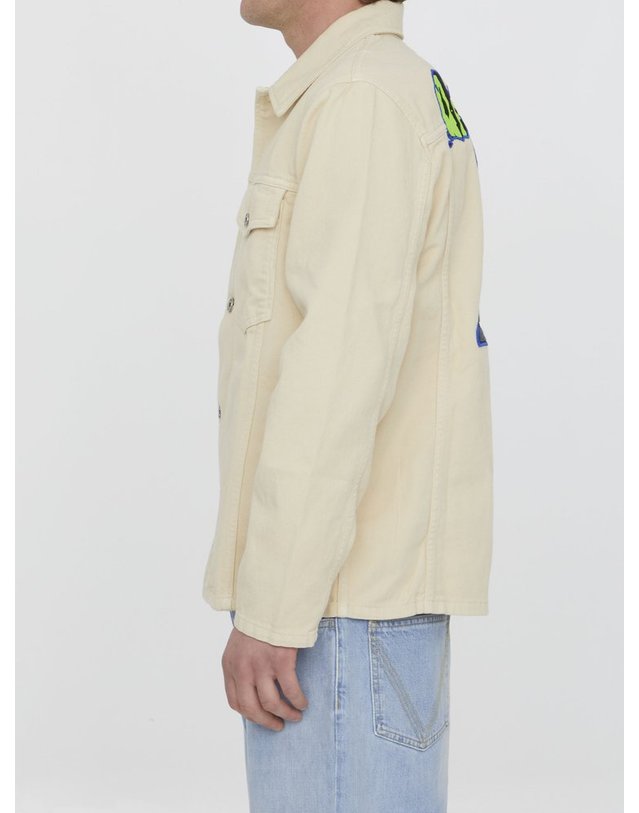오프화이트 [해외직구] 23 S/S 오프화이트 VARS HAMMER 셔츠 OMYD046S23DEN0030170 B0020296879 착용컷