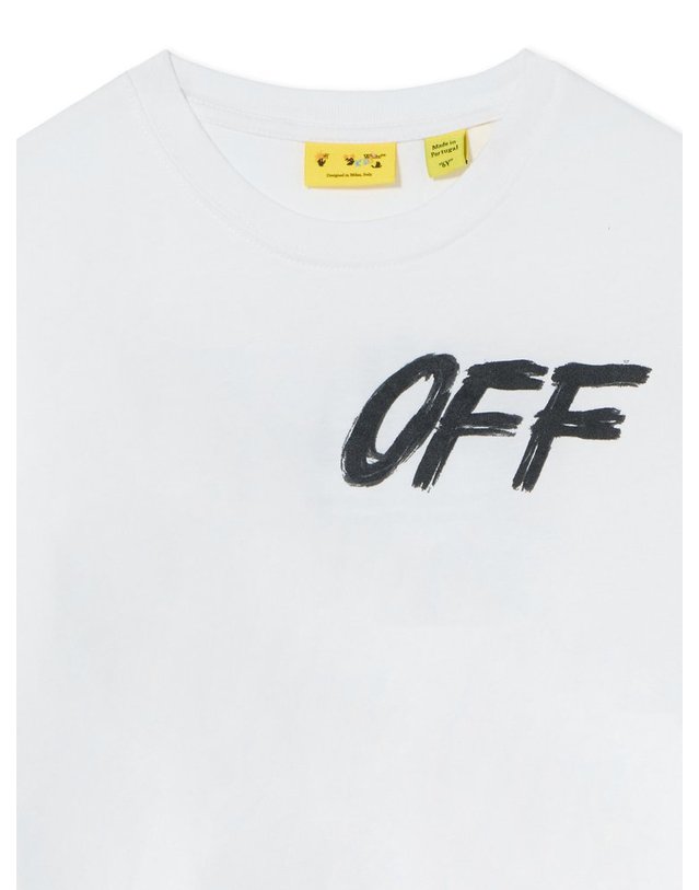 오프화이트 [해외직구] 오프화이트 CLOTHINGTSHIRT (KIDS 상품) B0302331652 착용컷