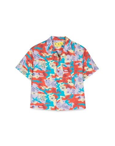 [해외직구] 23 S/S 오프화이트 볼링 셔츠 (KIDS 상품) OBGA002K_S23FAB0038401 B0040215111