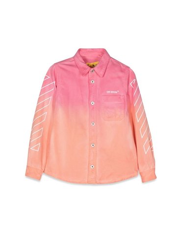 [해외직구] 23 S/S 오프화이트 HELVETICA 셔츠 ML (KIDS 상품) OGGA010K_S23FAB0018601 B0040299359