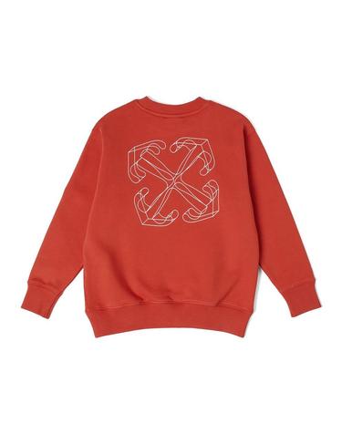[해외직구] 24 F/W 오프화이트 애로우 스티치 크루넥 (KIDS 상품) OBBA001K_F24FLE0072501 B0041401869