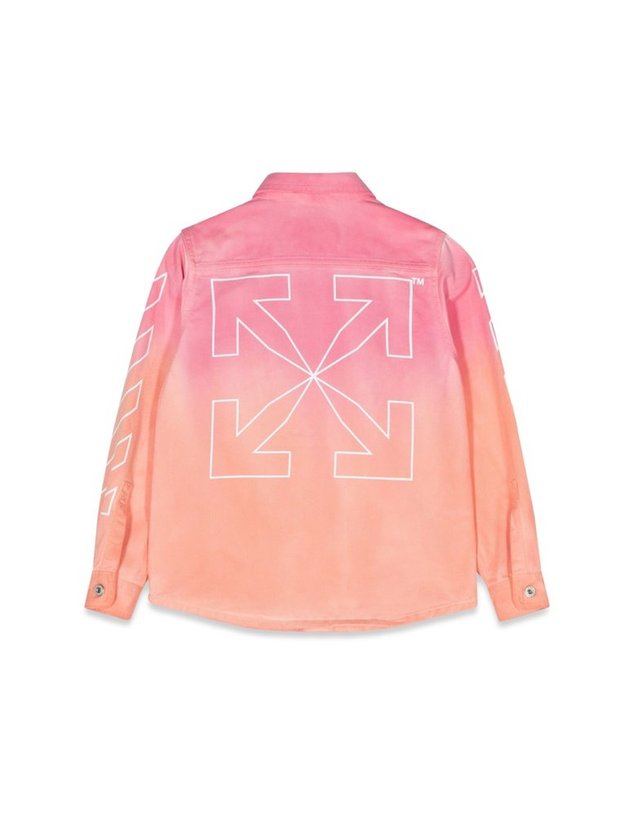 오프화이트 [해외직구] 23 S/S 오프화이트 HELVETICA 셔츠 ML (KIDS 상품) OGGA010K_S23FAB0018601 B0040299359 착용컷