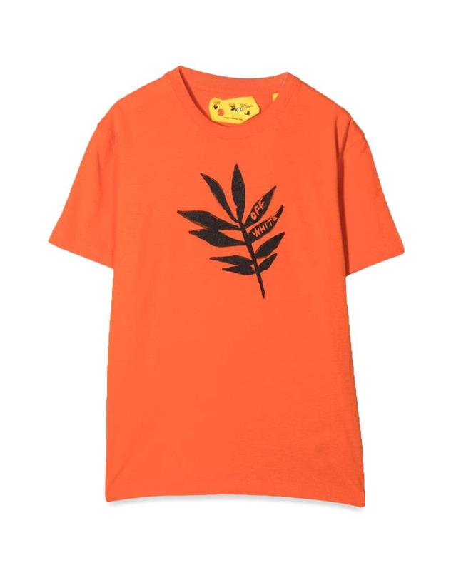 오프화이트 [해외직구] 21 F/W 오프화이트 티셔츠 인 저지 DI 꼬또네 STAMPATO (KIDS 상품) OBAA002K_F21JER0042010 B0041541297 착용컷