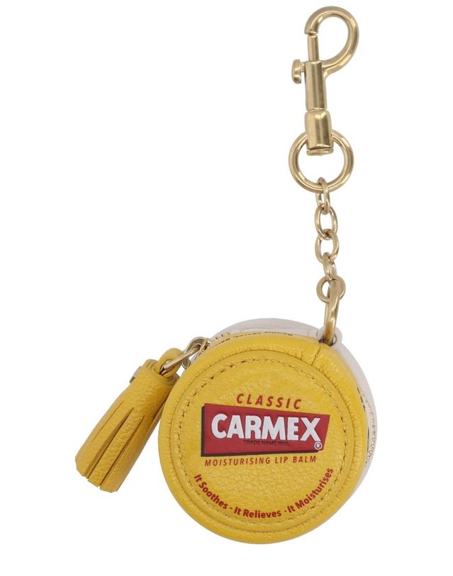 안야 힌드마치 [해외직구] 26 F/W 안야 힌드마치 PORTAMONETE CARMEX 179553_YELLOW B0042066528 착용컷