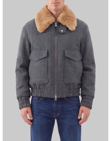 [해외직구] 26 F/W 아미 버진 울 봄버 자켓 WITH REMOVABLE 시어링 UJK927WV0078A189 B0022507654