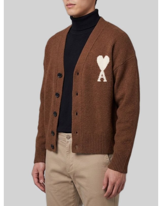 아미 [해외직구] 아미 QUOTAVNECKCARDIGANWITHAMIDECOEUR UKC365KN0135 A362 B0442309725 착용컷