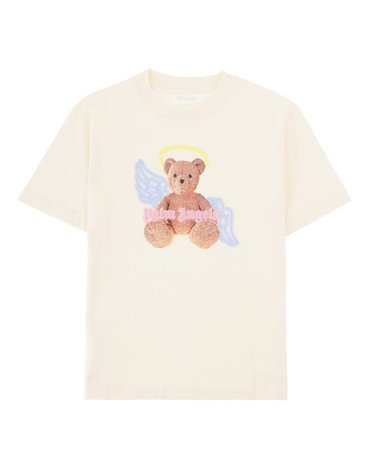 [해외직구] 26 S/S 팜 엔젤스 넥 로고 브러쉬 REG 티셔츠 SS 걸 (KIDS 상품) PGAA002K_S26JER001002 B0042045047