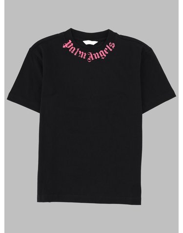 [해외직구] 26 S/S 팜 엔젤스 넥 로고 브러쉬 REG 티셔츠 SS 걸 (KIDS 상품) PGAA002K_S26JER005110 B0042045054