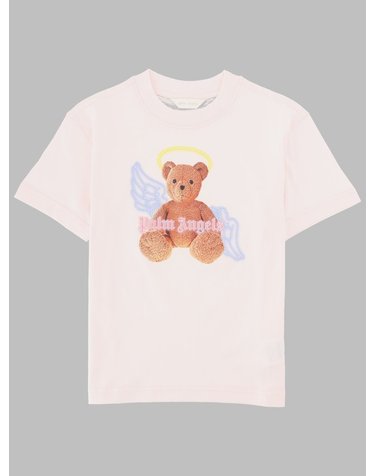 [해외직구] 26 S/S 팜 엔젤스 넥 로고 브러쉬 REG 티셔츠 SS 걸 (KIDS 상품) PGAA002K_S26JER001042 B0042045044