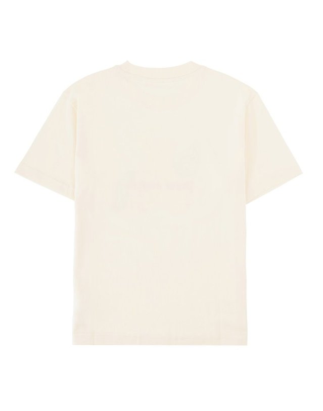 팜엔젤스 [해외직구] 26 S/S 팜 엔젤스 넥 로고 브러쉬 REG 티셔츠 SS 걸 (KIDS 상품) PGAA002K_S26JER001002 B0042045047 착용컷