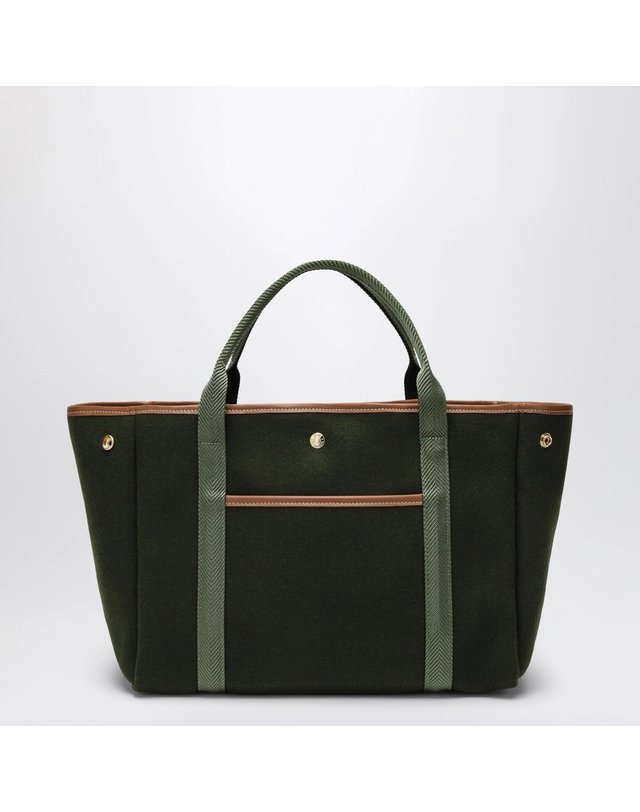 휘 드 베르누이 [해외직구] 26 F/W 휘드베르누이 OLIVE 그린 TRAVERSEE M 펠트 토트백 백 TRAVERSEEMPOCKETRWO-OF B0052306548 착용컷
