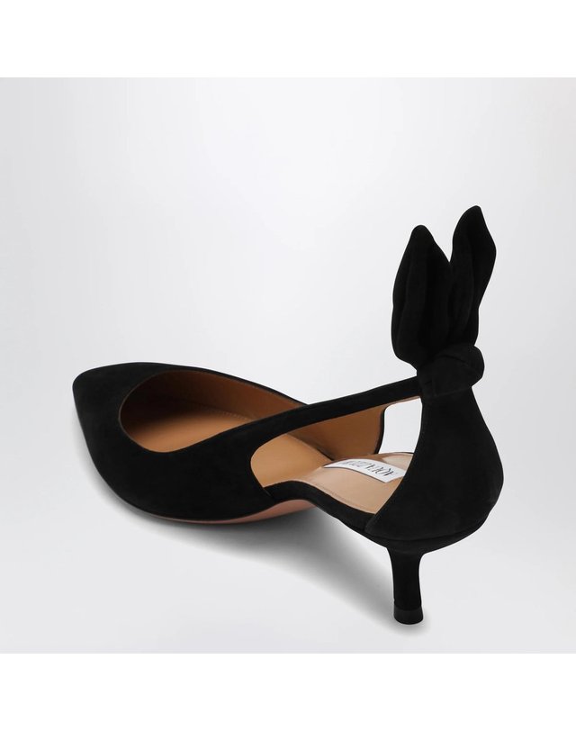 아쿠아주라 [해외직구] 26 F/W 아쿠아주라 블랙 스웨이드 DENEUVE 펌프스 DENMIDP2SUE-000 B0052044092 착용컷