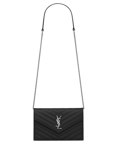 [해외직구] 26 F/W 생로랑 지갑 콘 CATENA 엔벨롭 CASSANDRE 857605_BOW021000 B0042291990