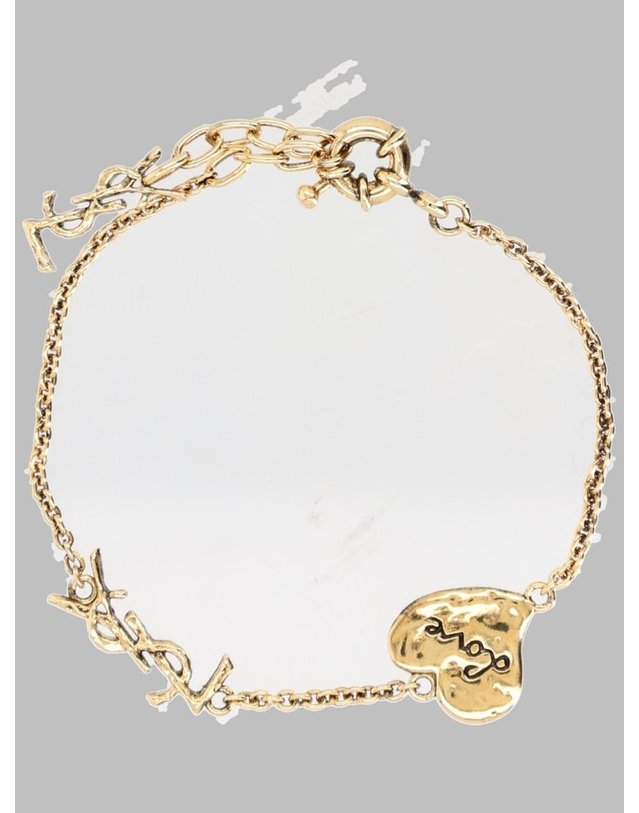 생로랑 [해외직구] 26 F/W 생로랑 BRACCIALE CUORE CASSANDRE A009KB_Y15007005 B0042328346 착용컷