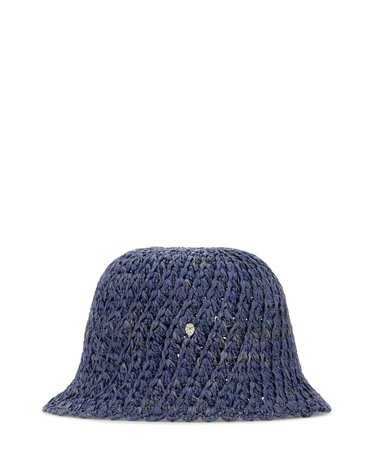 [해외직구] 헬렌 카민스키 리오 라피아 CROCHET CLOCHE HAT52230 LAPIS B0441998726