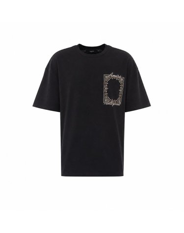 [해외직구] 26 F/W 아미리 MA QUAD 반다나 티셔츠 426JR004/BLACK B0012328747