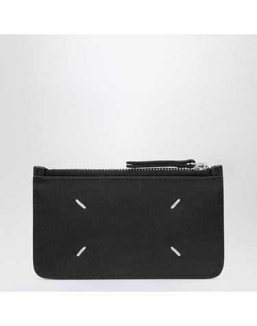 [해외직구] 26 S/S 메종 마르지엘라 블랙 포 STITCHES ZIPPERED 카드 홀더 SA1VX0008P4745-T8013 B0051873274