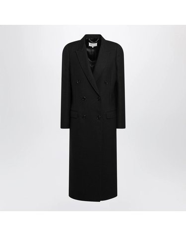 [해외직구] 26 F/W 메종 마르지엘라 블랙 울 더블브레스티드 코트 S51AA0367M35994-900 B0052251002