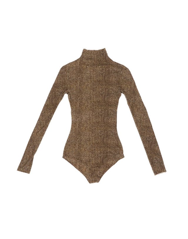 메종 마르지엘라 [해외직구] 26 F/W 메종 마르지엘라 바디 TRASPARENTE 인 쉐브론 MARRONE S29NA0185M20304/002S B0742316743 착용컷