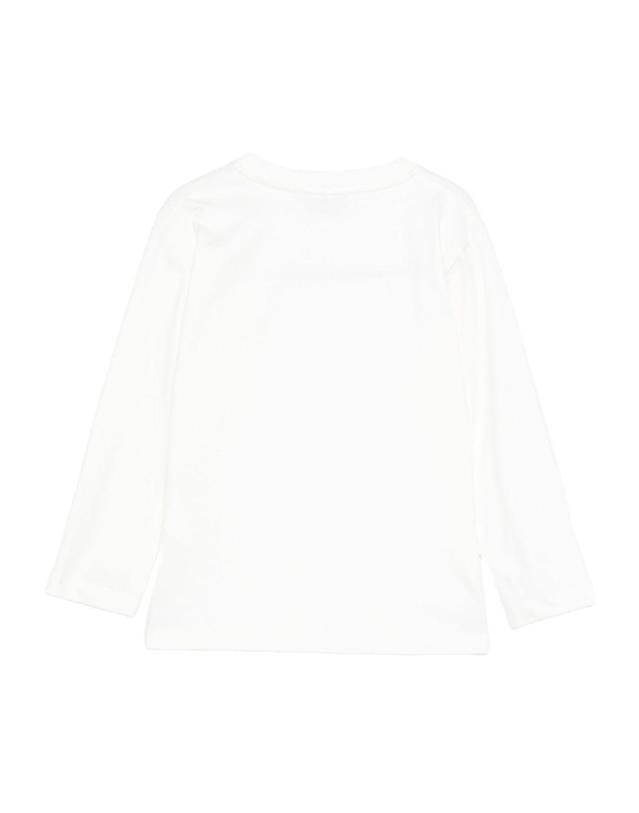 파올로페코라 [해외직구] 파올로 페코라 화이트 코튼 티셔츠 (KIDS 상품) PP4157GEBL B0301856274 착용컷
