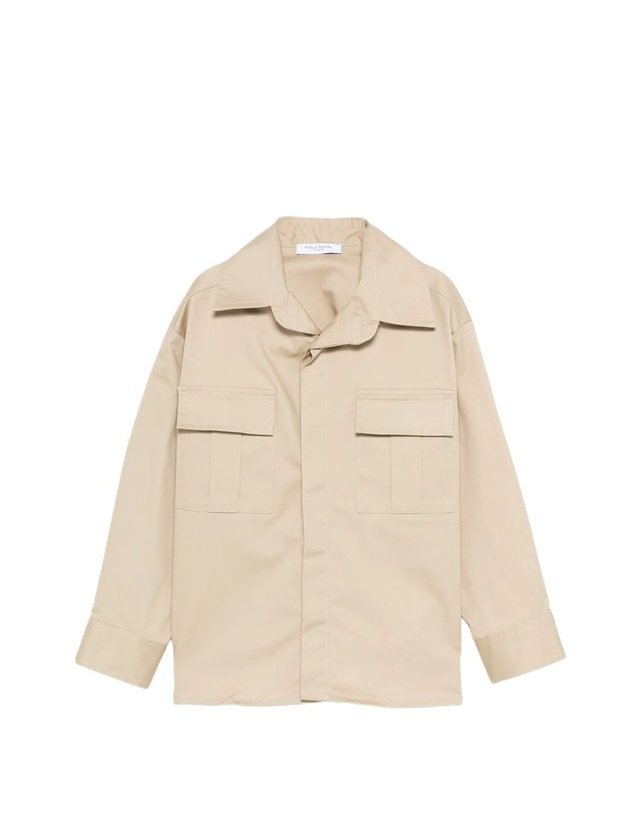 파올로페코라 [해외직구] 파올로 페코라 FLAPPOCKET 셔츠 자켓 (KIDS 상품) PP4329BEIGS B0302004782 착용컷