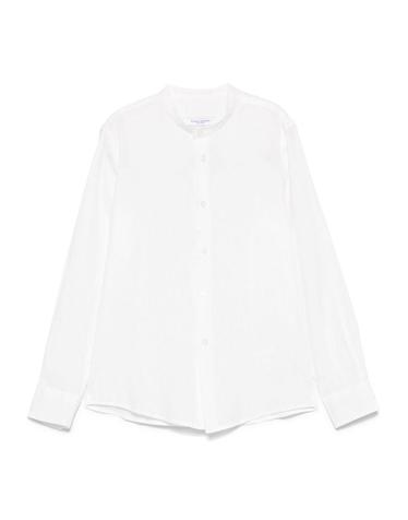 [해외직구] 파올로 페코라 화이트 코튼 로고-엠브로이드 셔츠 (KIDS 상품) PP3980GESSO B0301565643