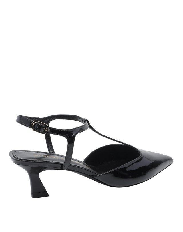 스튜어트와이츠먼 [해외직구] 26 F/W 스튜어트 와이츠먼 VINNIE T-스트랩 펌프스 50 SO171 VINNIE T-STRAP PUMP/PATBLK B0012176270 착용컷