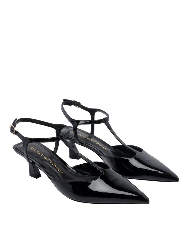 스튜어트와이츠먼 [해외직구] 26 F/W 스튜어트 와이츠먼 VINNIE T-스트랩 펌프스 50 SO171 VINNIE T-STRAP PUMP/PATBLK B0012176270 착용컷