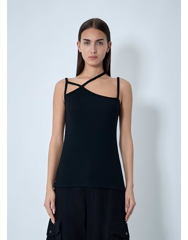 [해외직구] 25 F/W 요지 야마모토 STRING 디테일 CAMISOLE LL-T16-042 B0111858238