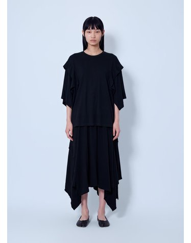 [해외직구] 26 S/S 요지 야마모토 드레이프 손수건 스커트 FW-T65-084 B0112327717