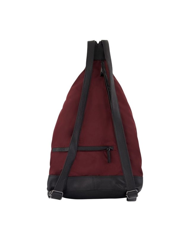 요지야마모토 [해외직구] 26 F/W 요지 야마모토 HAKAMA TUCK 백팩 YOHJI YAMAMOTO 나일론 버건디 KN3835-A71Z B0732331999 착용컷