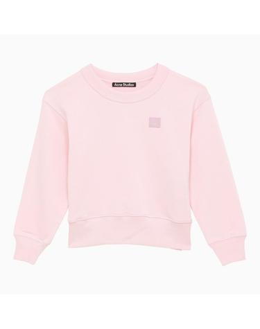 [해외직구] 24 S/S 아크네 스튜디오 크루넥 라이트 핑크 코튼 맨투맨 (KIDS ) DI0021CO-AD4 B0051854853
